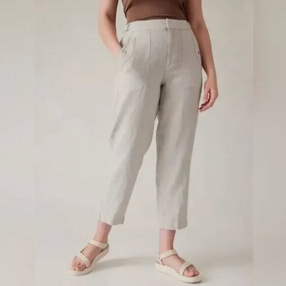 Athleta Pants - Athleta‎ Voyager Linen Pant Size 12
